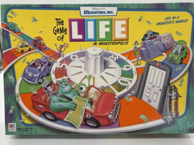 The Game of Life Monstropolis Board Game Disney Monsters Inc Collector's Ed  READ | eBay