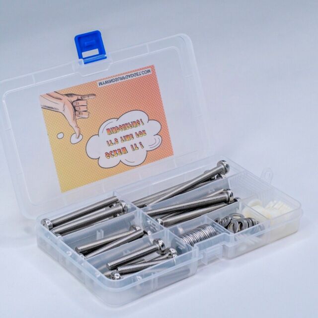 Windsurf-Schrauben-Box für Power/Tuttle/Deeptuttle Windsurf Screws + washers M6 Windsurf-Schrauben-Box für Power/Tuttle/Deeptuttle Windsurf Screws + washers M6