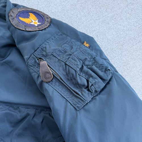 Alpha Industries 45/F Flyers Bomber Jacket MIL-J-5062 Military Vintage Mens XXL - Picture 7 of 17