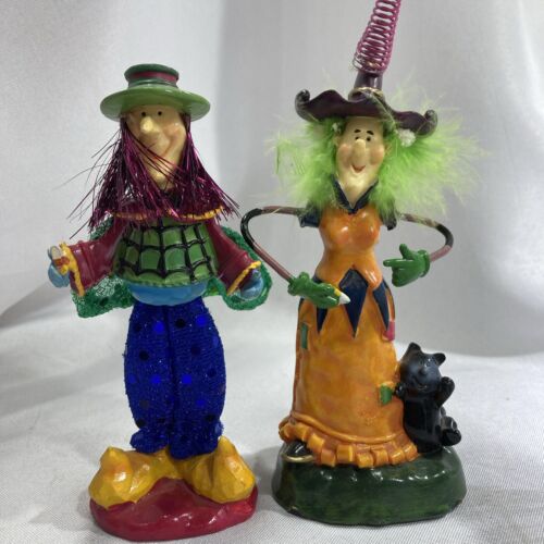 Whimsical Witches by Greenbriar - Halloween Figurines Polystone Set Of 4 - Picture 8 of 9