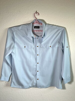 Chemise De Pêche Technique Orvis Trout Bum Homme - Taille XXL - Manches Longues - Bleu