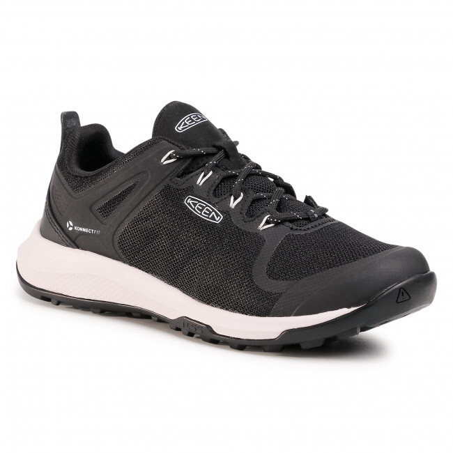 Scarpe sportive Keen Explore Vent escursionismo stringate a rete nero bianco donna US7 5