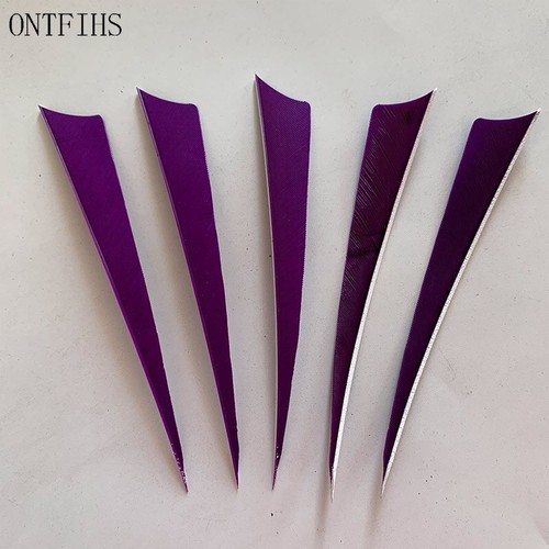 50Pcs ONTFIHS New 5 Inch Arrow Feather Fletchings 5" Archery Vanes For DIY - Picture 18 of 20
