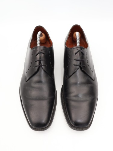Barker Russell & Bromley Shoes Formal Derby Leather Black Size UK 9.5 - Picture 3 of 8