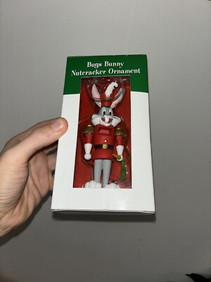 1997 Warner Brothers Bugs Bunny 5'' Nussknacker Weihnachtsschmuck Figur Box