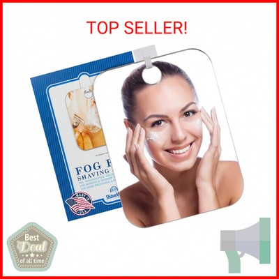 Original Anti-Fog Shaving Mirror | Fogless Hanging Bathroom Shower Mirror with H