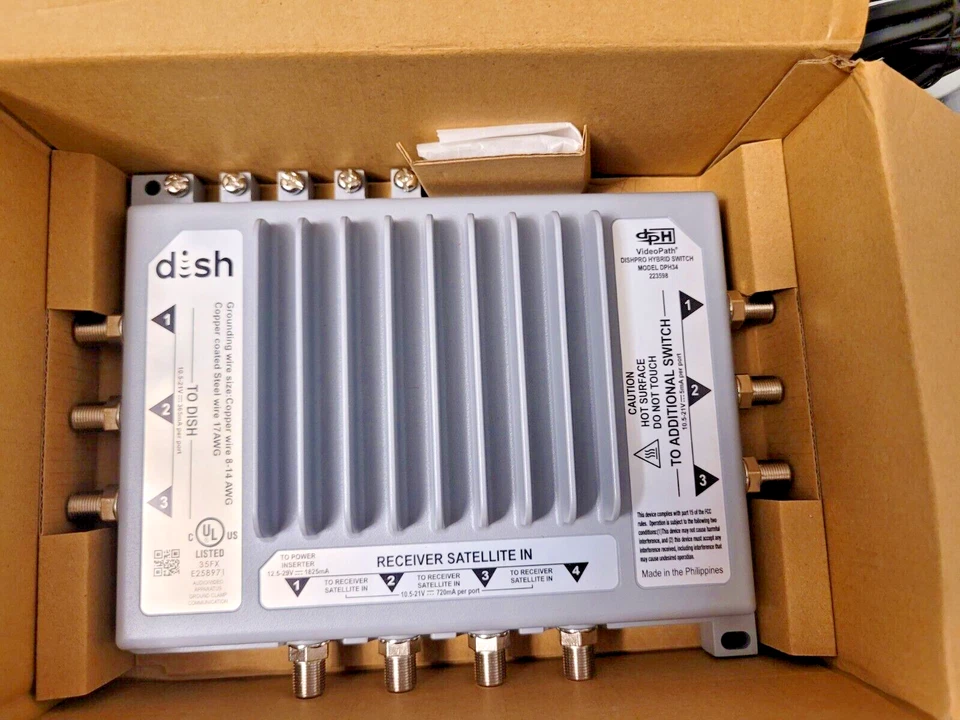 Dish Network PRO Hybrid Multi-Dish Switch DPH34 225096 Brand New - Image 2 of 4