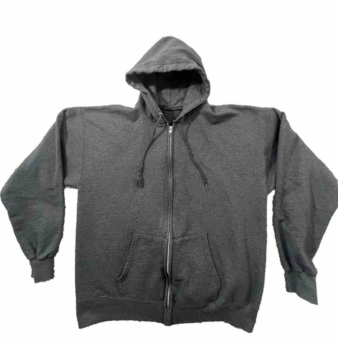 トップス - 90s archive fade zip hoodie Vintage 90s Streetwear Mens XL Distressed Blank Full Zip