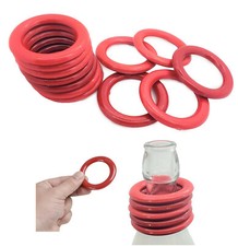 Red Carnival Rings (24 Pieces) 2.5".  Carnival Ring Toss Game. Plastic
