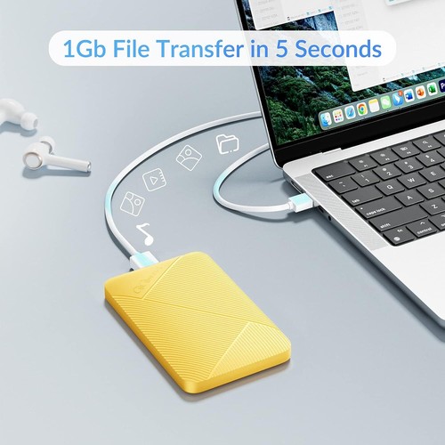 Gelb 2,5 Zoll USB3.0 SATA SSD 7mm 9,5mm Festplatte HDD Externes Gehäuse Case - Bild 2 von 7