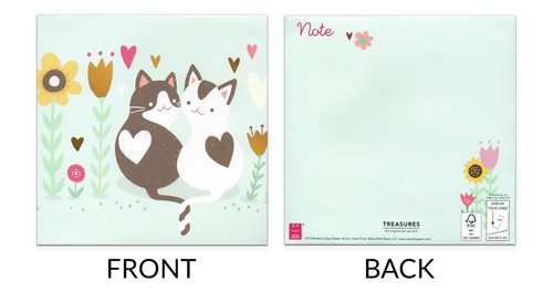 Cute Cats MOTHER'S DAY Pop-Up Card, "Kitties" Art by Irene Chan — Up With Paper - Picture 2 of 5