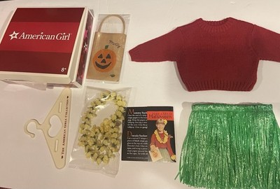 American Girl Doll Molly Halloween Hula Costume  - NIB Missing Mask
