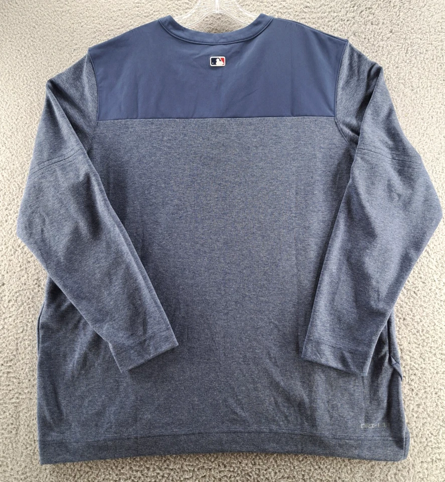 Nike White Sox Dri-Fit 1/4 Zip Pullover Mens XL Blue Performance Stretch MLB - Image 3 of 4