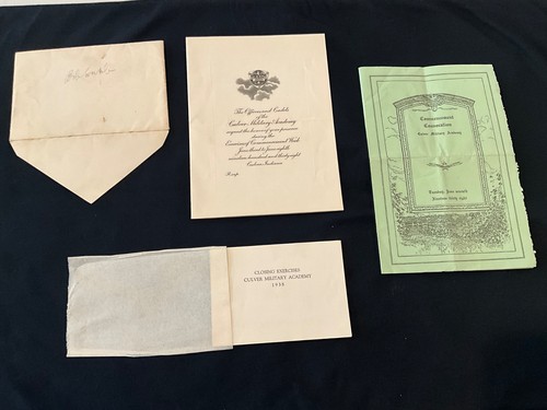 Orig. 1938 Culver Military Academy Formal Graduation /COMMENCEMENT WEEK Package+