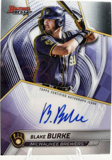 🔥🔥Topps 2025 Bowman's Best Blake Burke Autograph Brewers #B25-BBU🔥🔥