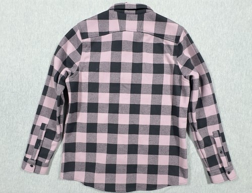 New Oakley Bear Cozy Flannel Shirt Mens Large Regular Fit Toadstool Black Check - Picture 14 of 15