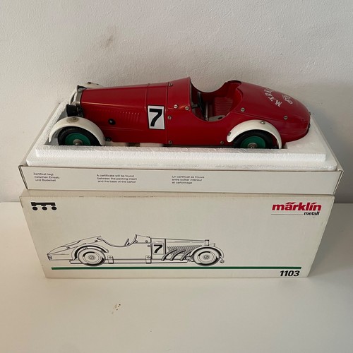 Märklin Metallbaukasten 1103 | Mercedes-Benz SSK Nr. 7 | 1936 | OVP | Vintage | Condition: Gebraucht