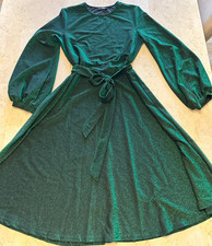 GORGEOUS Emerald Green St Patrick A Line Dress Women Size 12 Shein