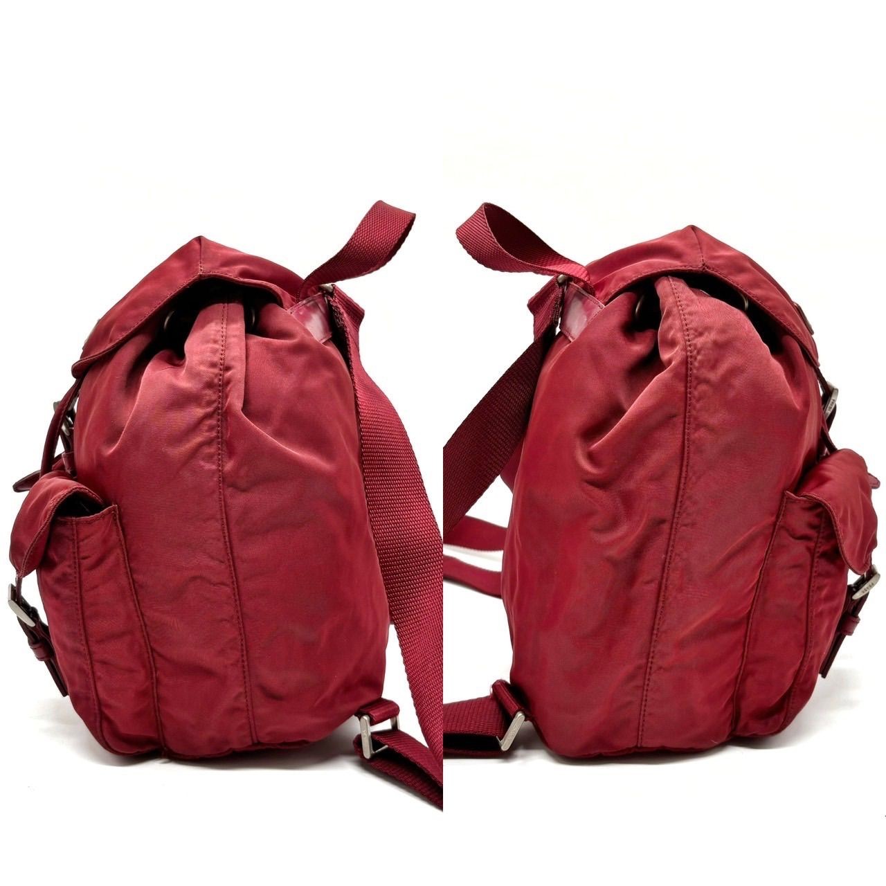 Prada Backpack Triangular Logo Silver Hardware La… - image 4