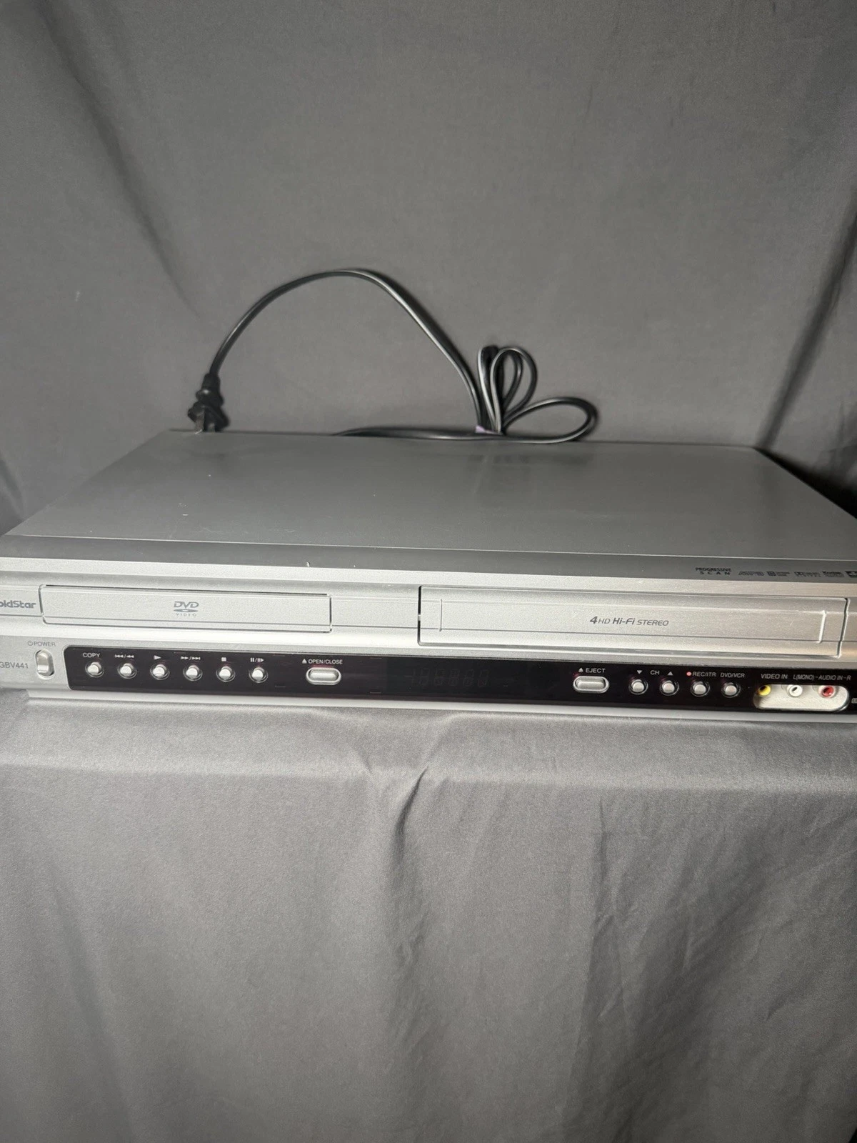 GoldStar DVD VCR Player Combo GBV441 Media Player - tested no remote