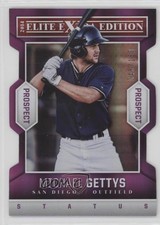 2014 Elite Extra Edition Prospects Status Purple Die-Cut /150 Michael Gettys 3c7