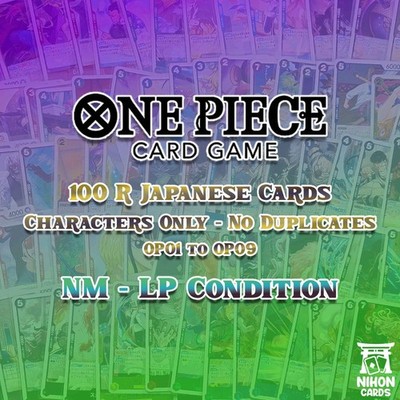 One Piece Card Game Bulk 100 R Japanese Lot Characters Only No Duplikates