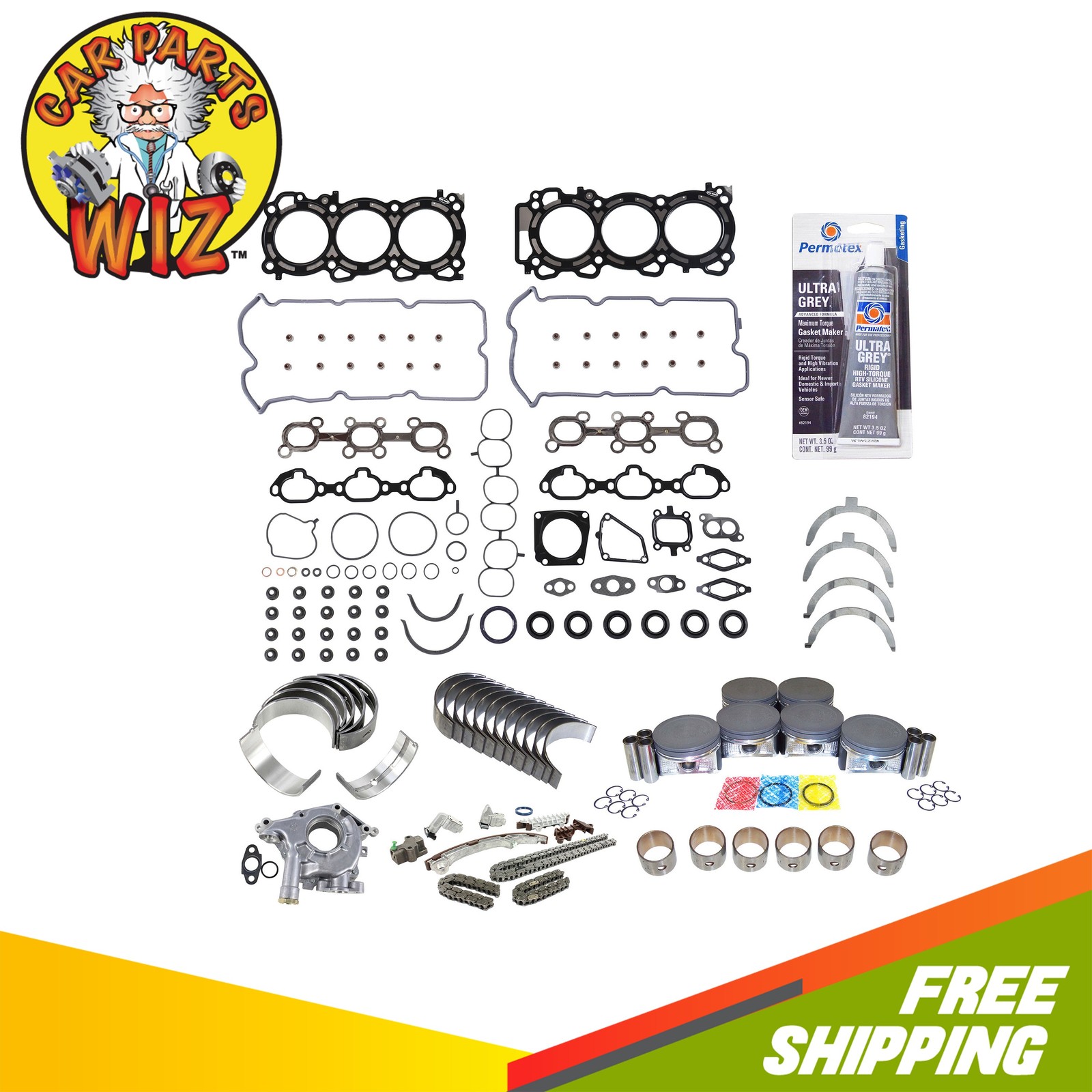 Master Engine Rebuild Kit Fits 00-01 INFINITI Nissan I30 Maxima 3.0L 24V VQ30DE