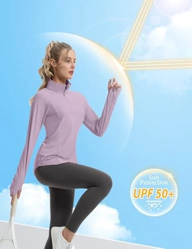 FKEEP WOMEN'S SUN SHIRTS LONG SLEEVE ATHLETIC JACKETS UPF 50+ - SIZE: WOMEN XS