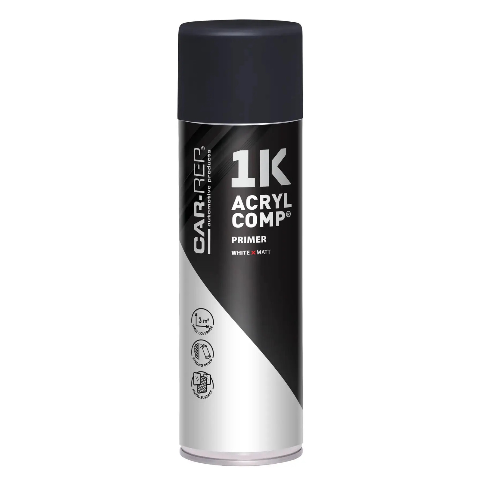 x6 Maston Car-Rep Auto Spray Paint ACRYLcomp Primer White 500ml
