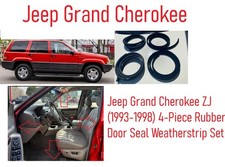 Jeep Grand Cherokee ZJ (1993-1998) Juego de 4 piezas de goma sello de puerta resistente al clima