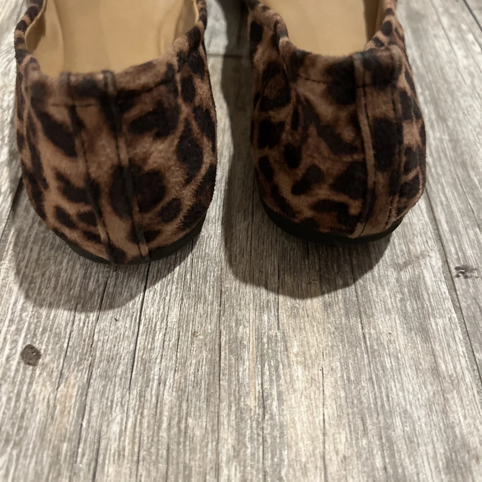 Mossimo Leopard Print Ballet Flats~Size 10 Ruched Slip On Shoe - Image 4 of 4