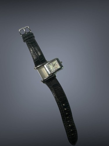 Orologio Anne Klein New York svizzero 27 mm 12/1579 flip nascosto stile reverso - Foto 2 di 9