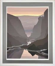 Jerry Schurr "Hidden Valley" Hand Signed & # Framed Serigraph Art  Mountain Park