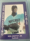 1988 Cal League - Ken Griffey Jr #34 Counterfeit; White Jersey (RC)