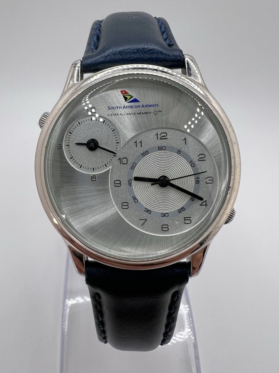 Rare Dual Time South African Airways Commemorative Watch Collectors Star Allianc