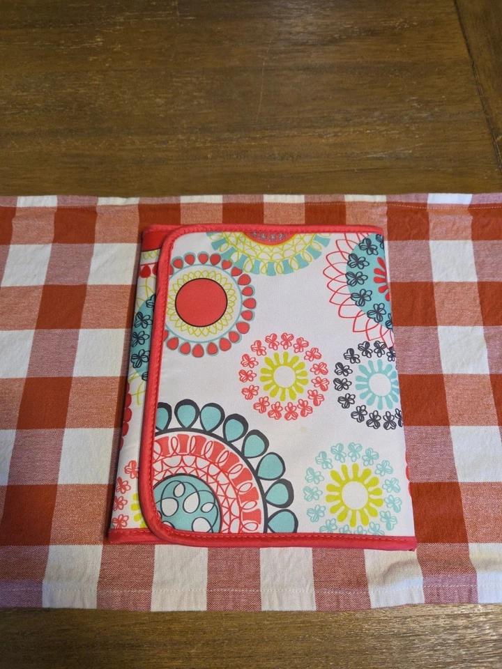 "Organizador plegable THIRTY ONE ~ Funda triple para iPad o tableta rosa floral 10,2""" Foto 4 de 4