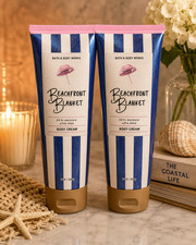 2 BATH BODY WORKS ULTRA SHEA BODY CREAM BEACHFRONT BLANKET 8 OZ