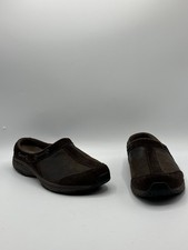 Easy Spirit Women's Travelport48 Slip On Clogs Brown Leather 8 N