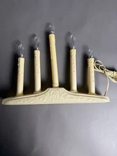 Vintage Christmas Candolier Candelabra Window Drip Candles 5 lights  Tested