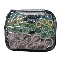 Vintage Goody 36 Pastel Color Wire Brush Mesh Hair Rollers Curlers Picks NIB