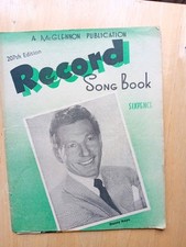 Record Song Book 207th Edition Vintage Collectable .