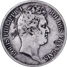 [#1116954] Coin, France, Louis-Philippe, 5 Francs, 1831, Bayonne, VF(30-35), Sil