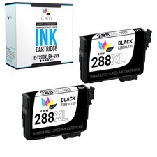2 PK 288XL Black Ink Cartridges for Epson XP440 XP430 XP330 XP340 XP446 XP434