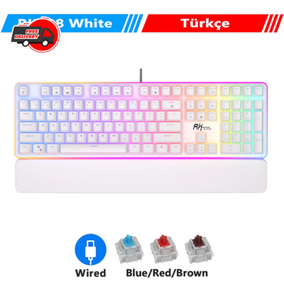 RK ROYAL KLUDGE RK918 Wired Mechanical Gaming Keyboard 108 Keys RGB Backlit