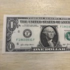 Birthday, Anniversary, Note 3/31/63 Uncirculated One Dollar Fancy Serial Number  — photo 3