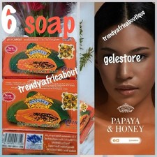 6 Soap:. ASANTEE Papaya Honey Soap. Thai Herbal Lightening Soap 125g X 6