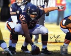 Olin Kreutz Signed Bears Snapping Football Action 8x10 Photo - (SCHWARTZ COA)