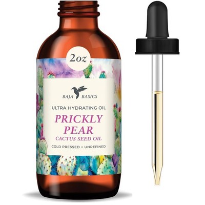 Baja Basics Prickly Pear Seed Oil - Pure & Organic, Extra Virgin, Cold Pressed F