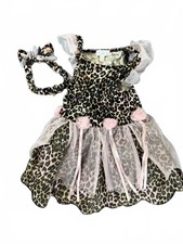 Leopard Cat Costume Dress Headband 12-18M