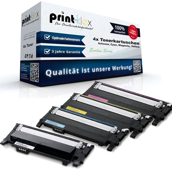4X Laser Tonerkartuschen FüR Samsung Xpress-C-460-Fw - Toner Car - Ecoline Serie-image